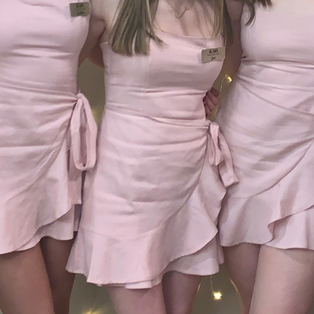 Princess Polly Cottage Hill Mini Dress Blush